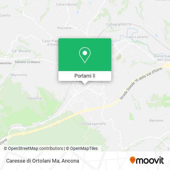 Mappa Caresse di Ortolani Ma