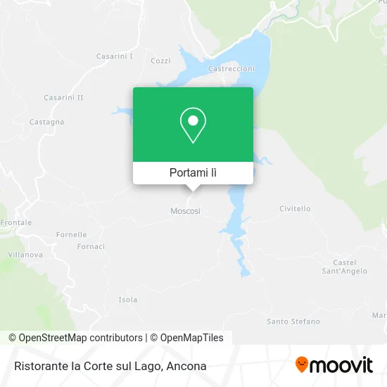 Mappa Ristorante la Corte sul Lago