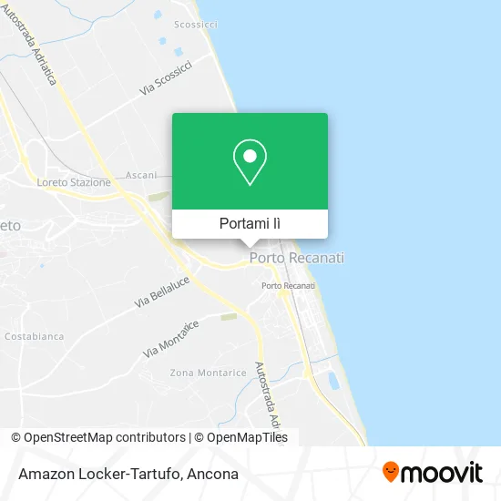 Mappa Amazon Locker-Tartufo