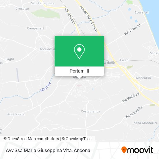 Mappa Avv.Ssa Maria Giuseppina Vita