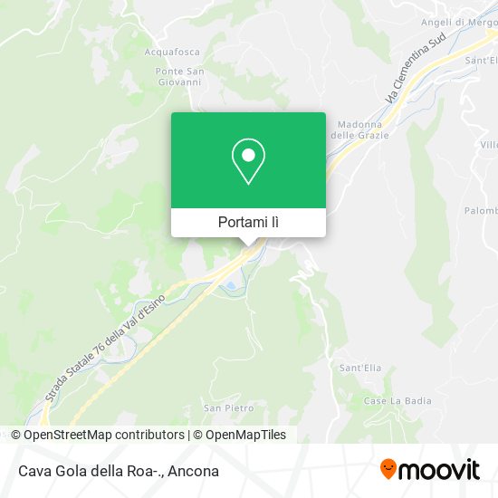 Mappa Cava Gola della Roa-.