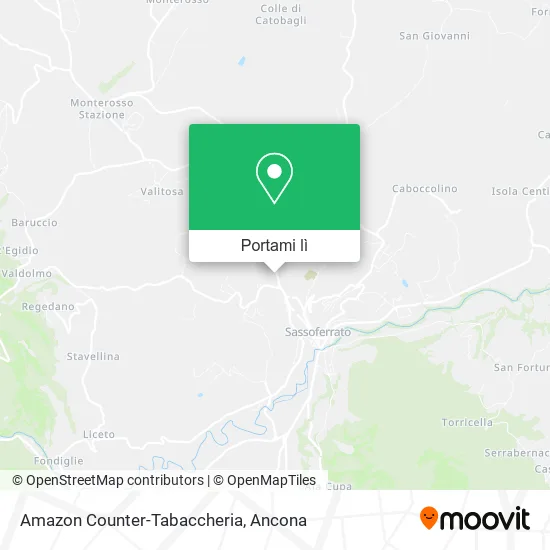 Mappa Amazon Counter-Tabaccheria