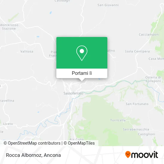 Mappa Rocca Albornoz