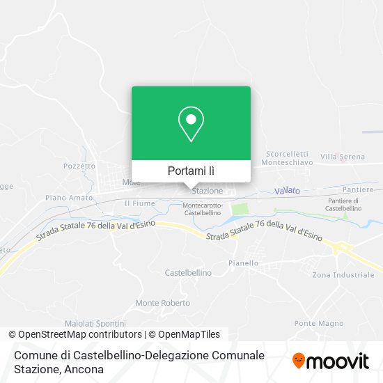 Mappa Comune di Castelbellino-Delegazione Comunale Stazione