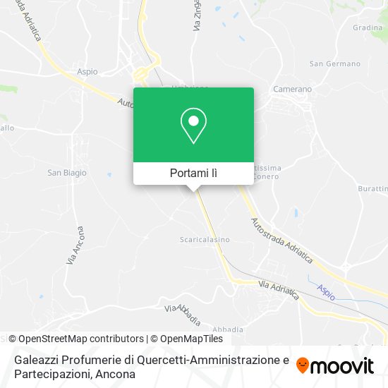 Mappa Galeazzi Profumerie di Quercetti-Amministrazione e Partecipazioni