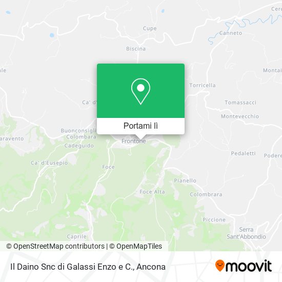 Mappa Il Daino Snc di Galassi Enzo e C.