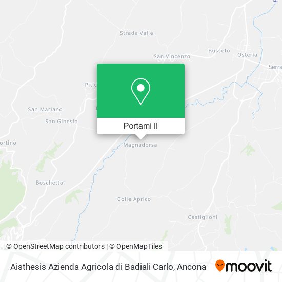 Mappa Aisthesis Azienda Agricola di Badiali Carlo