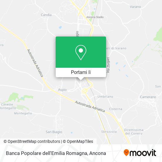 Mappa Banca Popolare dell'Emilia Romagna