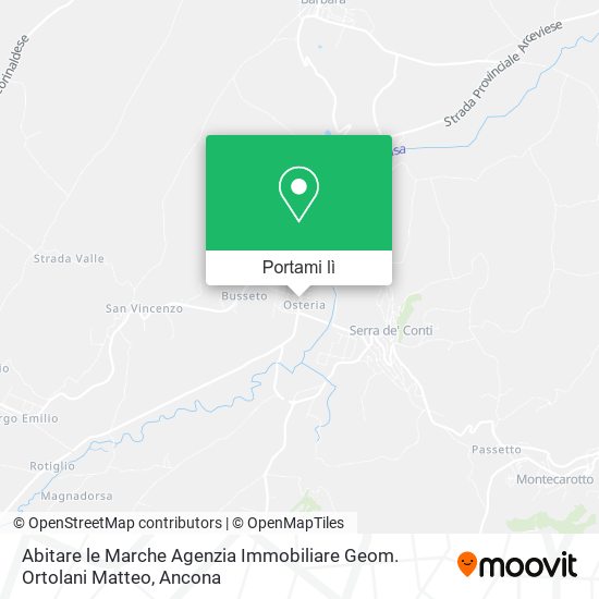 Mappa Abitare le Marche Agenzia Immobiliare Geom. Ortolani Matteo
