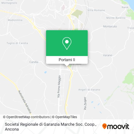Mappa Societa' Regionale di Garanzia Marche Soc. Coop.