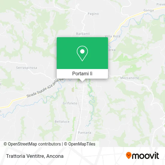 Mappa Trattoria Ventitre