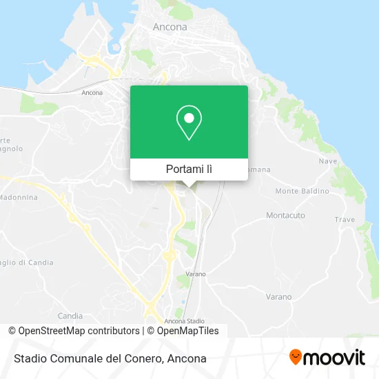 Mappa Stadio Comunale del Conero