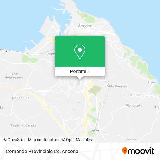 Mappa Comando Provinciale Cc