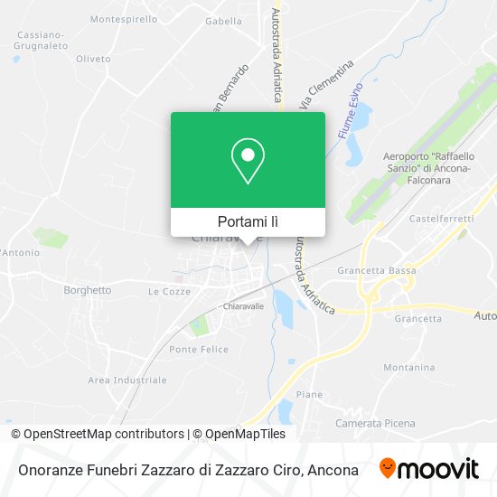 Mappa Onoranze Funebri Zazzaro di Zazzaro Ciro