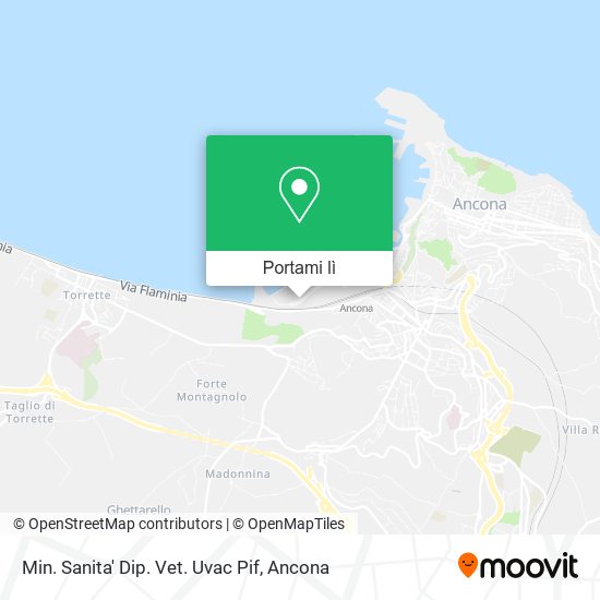 Mappa Min. Sanita' Dip. Vet. Uvac Pif