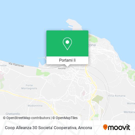 Mappa Coop Alleanza 30 Societa' Cooperativa