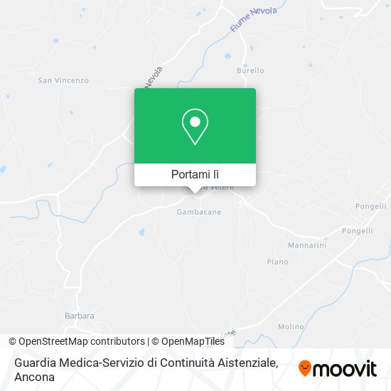 Mappa Guardia Medica-Servizio di Continuità Aistenziale