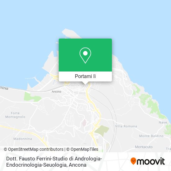 Mappa Dott. Fausto Ferrini-Studio di Andrologia-Endocrinologia-Seuologia