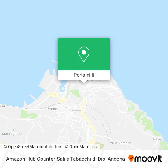 Mappa Amazon Hub Counter-Sali e Tabacchi di Dio