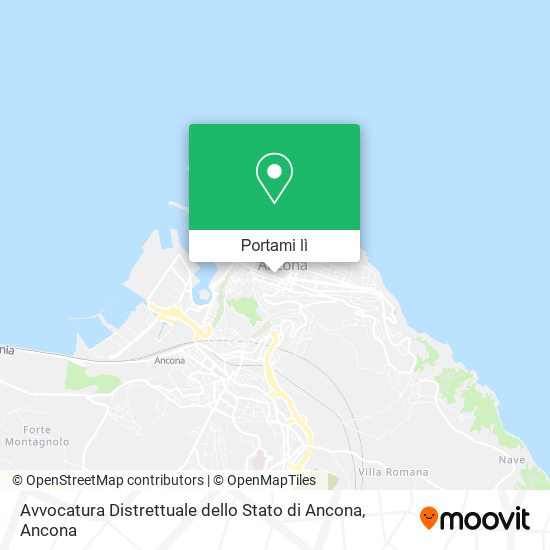 Mappa Avvocatura Distrettuale dello Stato di Ancona