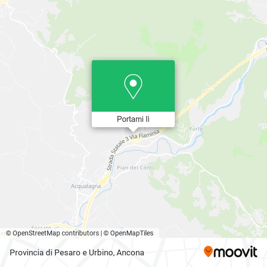 Mappa Provincia di Pesaro e Urbino
