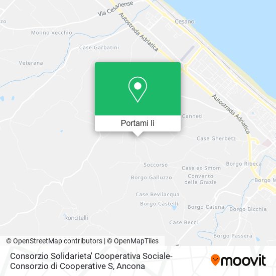 Mappa Consorzio Solidarieta' Cooperativa Sociale-Consorzio di Cooperative S