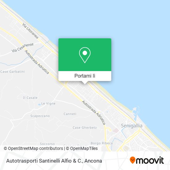 Mappa Autotrasporti Santinelli Alfio & C.