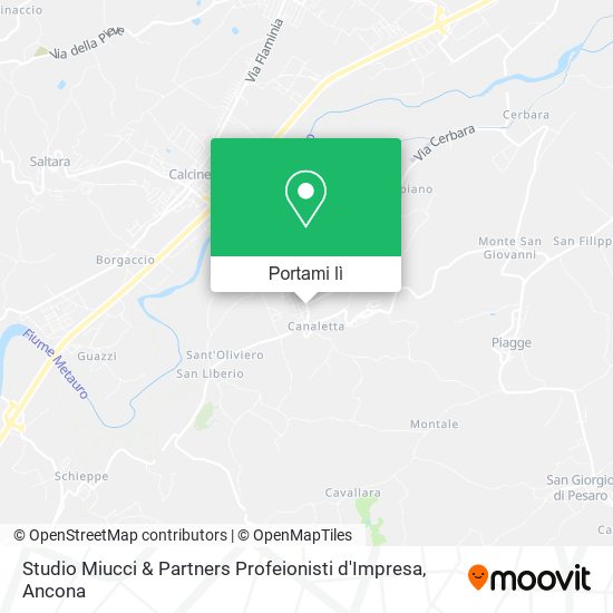 Mappa Studio Miucci & Partners Profeionisti d'Impresa
