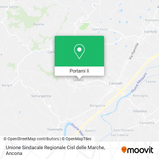 Mappa Unione Sindacale Regionale Cisl delle Marche