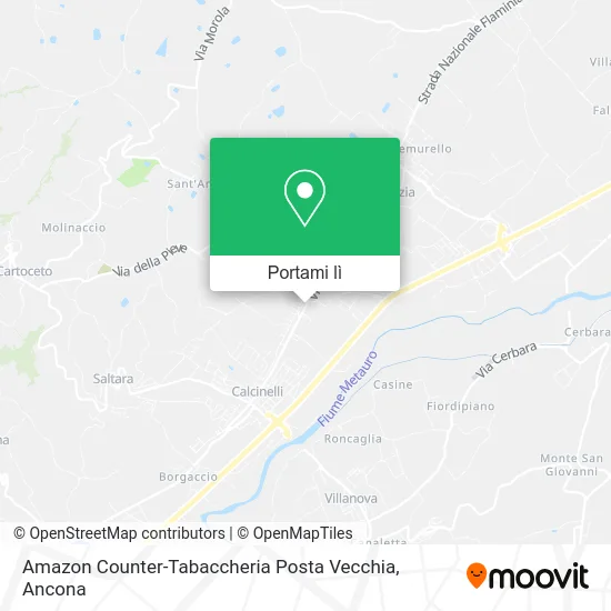 Mappa Amazon Counter-Tabaccheria Posta Vecchia