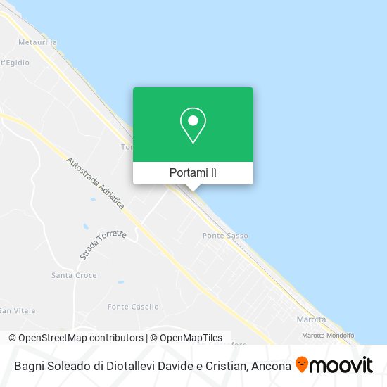 Mappa Bagni Soleado di Diotallevi Davide e Cristian
