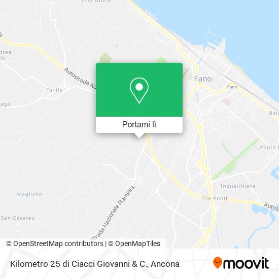 Mappa Kilometro 25 di Ciacci Giovanni & C.