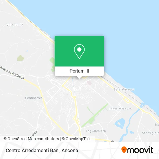 Mappa Centro Arredamenti Ban.