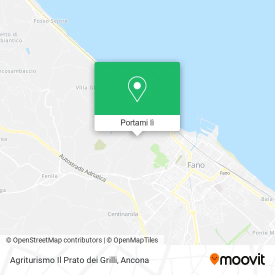 Mappa Agriturismo Il Prato dei Grilli