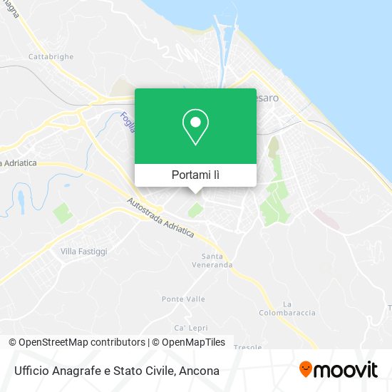 Mappa Ufficio Anagrafe e Stato Civile