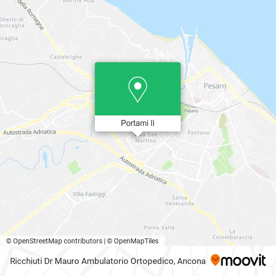 Mappa Ricchiuti Dr Mauro Ambulatorio Ortopedico