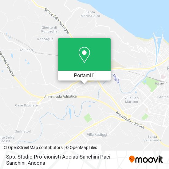 Mappa Sps. Studio Profeionisti Aociati Sanchini Paci Sanchini