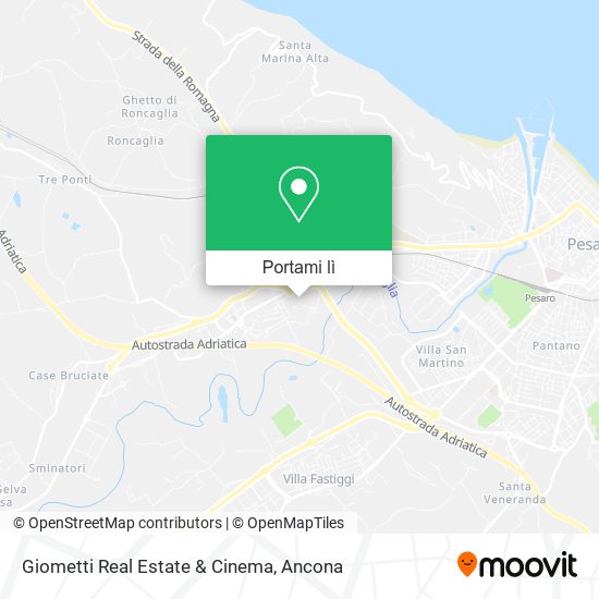 Mappa Giometti Real Estate & Cinema