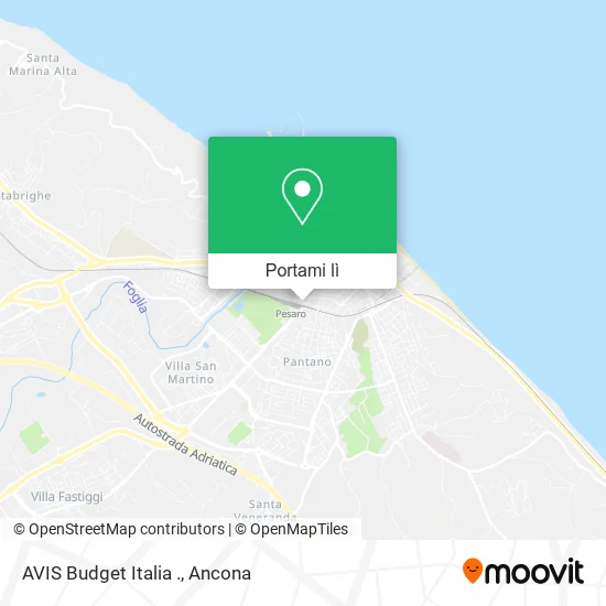 Mappa AVIS Budget Italia .