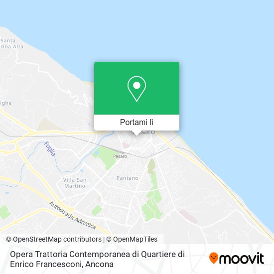 Mappa Opera Trattoria Contemporanea di Quartiere di Enrico Francesconi
