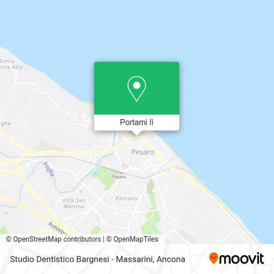 Mappa Studio Dentistico Bargnesi - Massarini