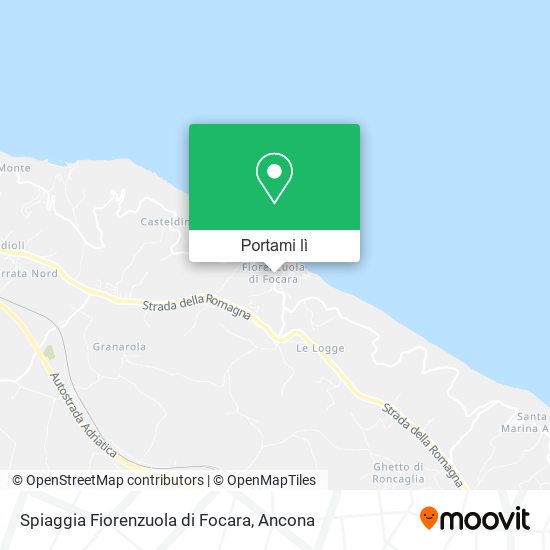 Mappa Spiaggia Fiorenzuola di Focara