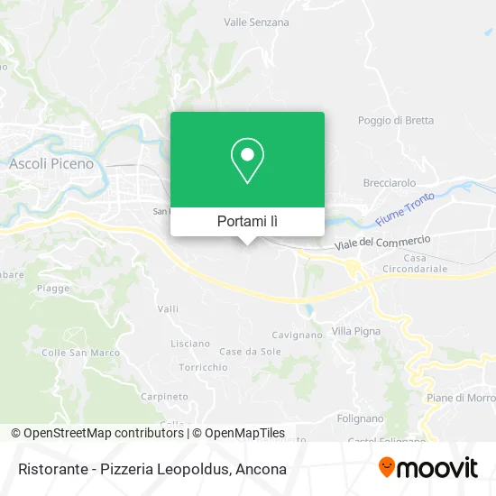 Mappa Ristorante - Pizzeria Leopoldus