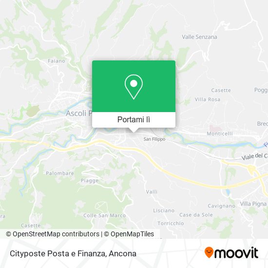 Mappa Cityposte Posta e Finanza