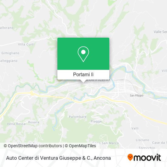 Mappa Auto Center di Ventura Giuseppe & C.