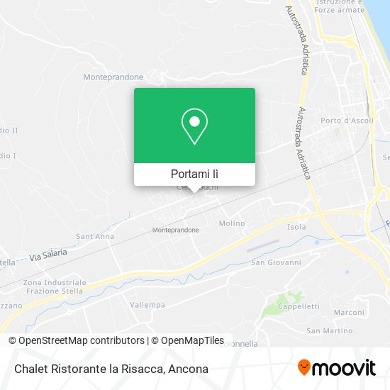 Mappa Chalet Ristorante la Risacca