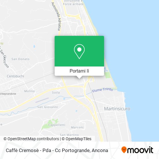 Mappa Caffè Cremosè - Pda - Cc Portogrande