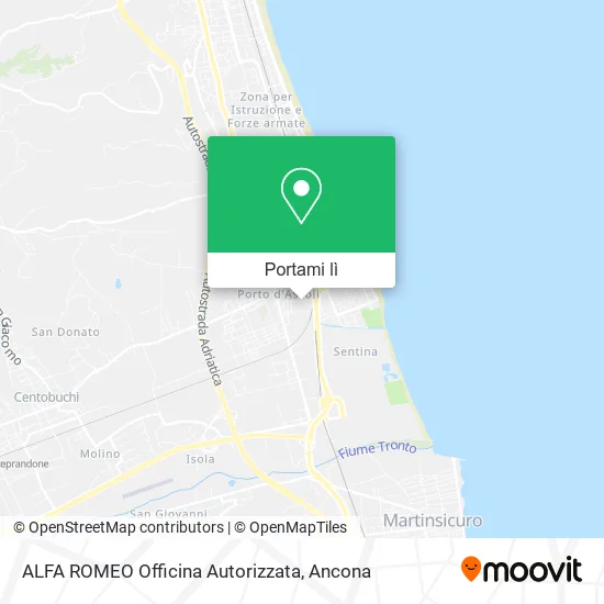 Mappa ALFA ROMEO Officina Autorizzata