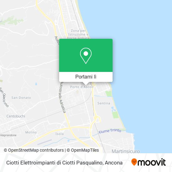 Mappa Ciotti Elettroimpianti di Ciotti Pasqualino