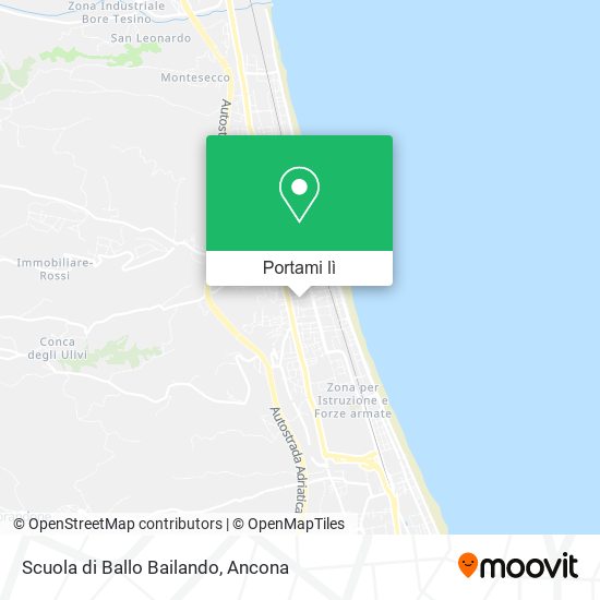 Mappa Scuola di Ballo Bailando